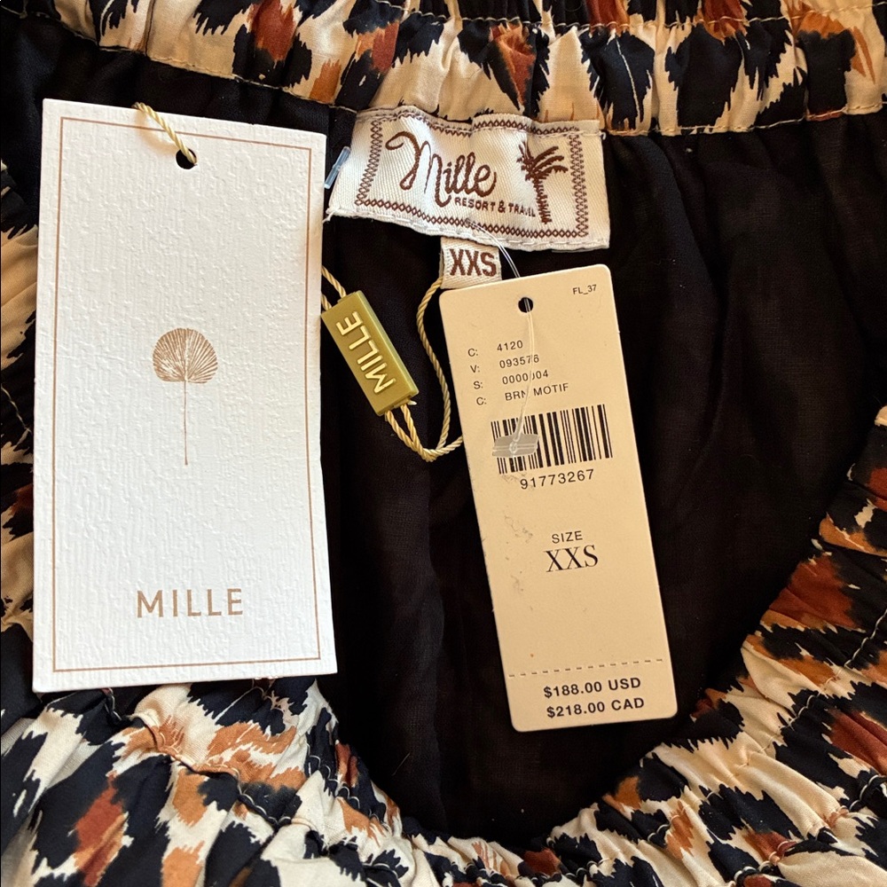 Anthropologie Mille Paola Leopard Print Maxi Skirt, XXS, fits small NWT - Picture 4 of 8